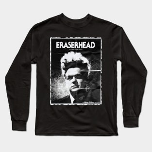 Distressed Eraserhead Movie Poster Design Long Sleeve T-Shirt